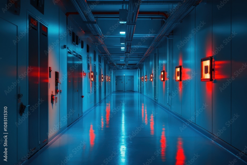 Fototapeta premium Advanced High-Tech Facility for Regulating Radioactive Materials Safely and Efficiently