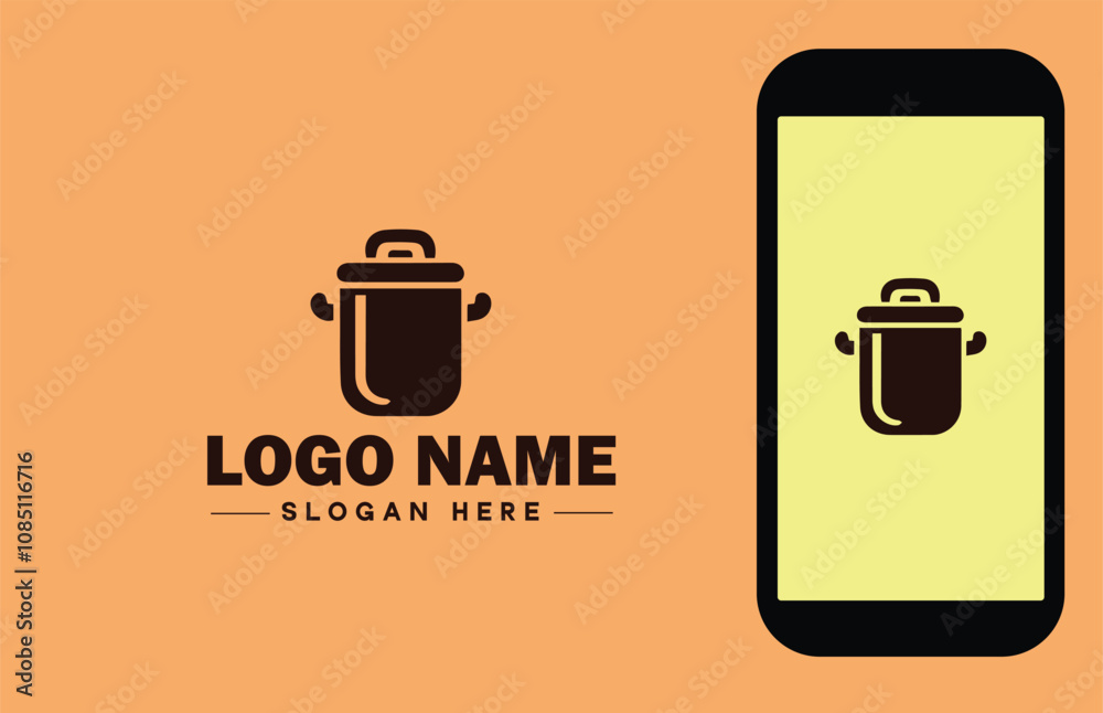 Kitchenware Brand icon Cookware brand Kitchen utensil manufacturer Culinary equipment label flat logo sign symbol editable vector Kitchenware Brand icon Cookware brand Kitchen utensil manufacturer Culinary equipment label flat logo sign symbol editable vector