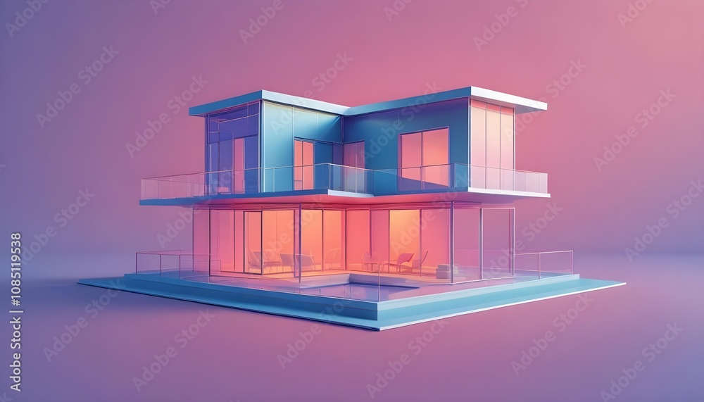 3d view of house model 3d view of house model