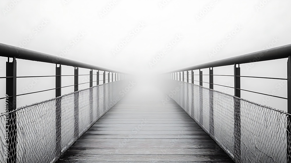 Obraz premium A bridge that disappears into the horizon