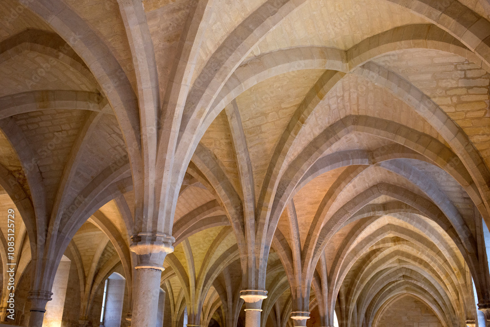 Naklejka premium College des Bernardins - Thirteenth century Cistercian building - Latin quarter - Rue de Poissy - Fifth arrondissement - Paris - France
