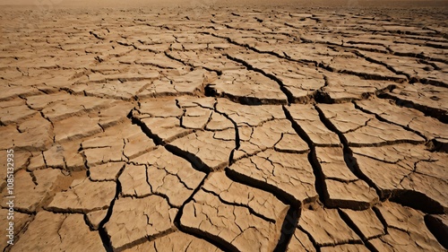 dry cracked earth