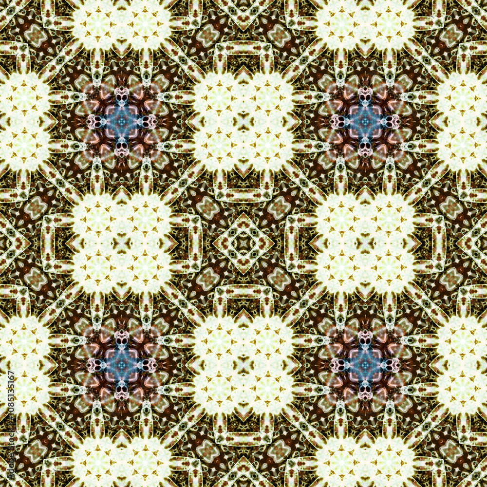 Seamless square carpet pattern. The texture is abstract. The background is abstract endless