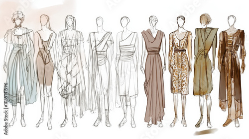 Fashion Croquis for Theatrical Designs