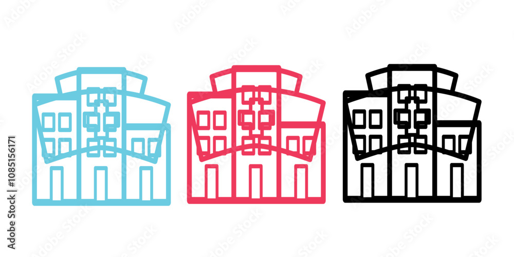 Fototapeta premium Uiux vectors icon set