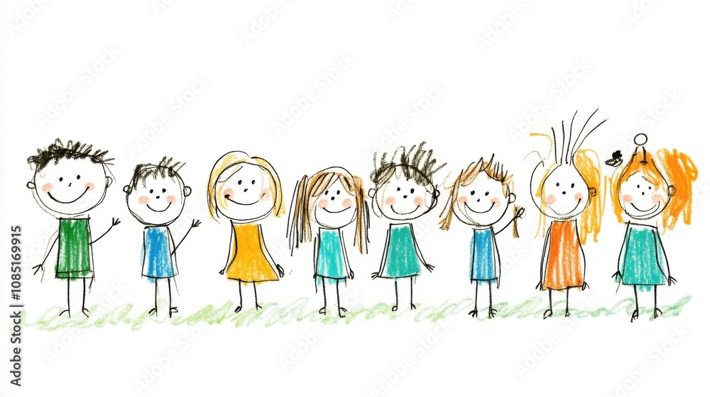 Simple Stick Figure Drawing of Happy People Simple Stick Figure Drawing of Happy People