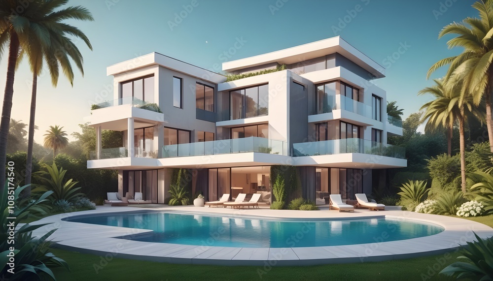House 3d rendering design House 3d rendering design