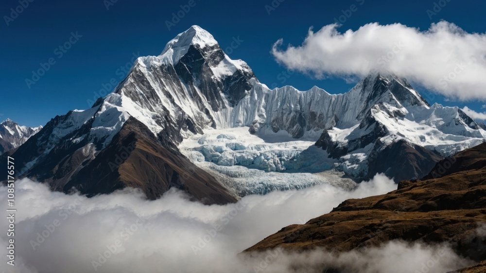 Obraz premium beautiful mountains landscapes in cordillera generate ai