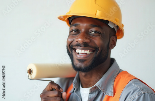 advertising photo portrait of a builder photo