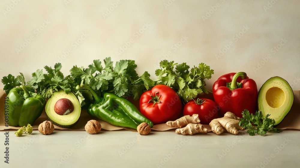 The Colorful Vegetable Arrangement