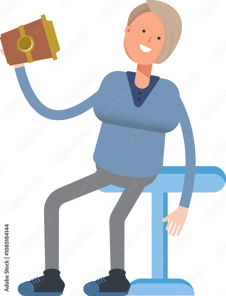 Woman Character Drinking Coffee
Woman Character Drinking Coffee
