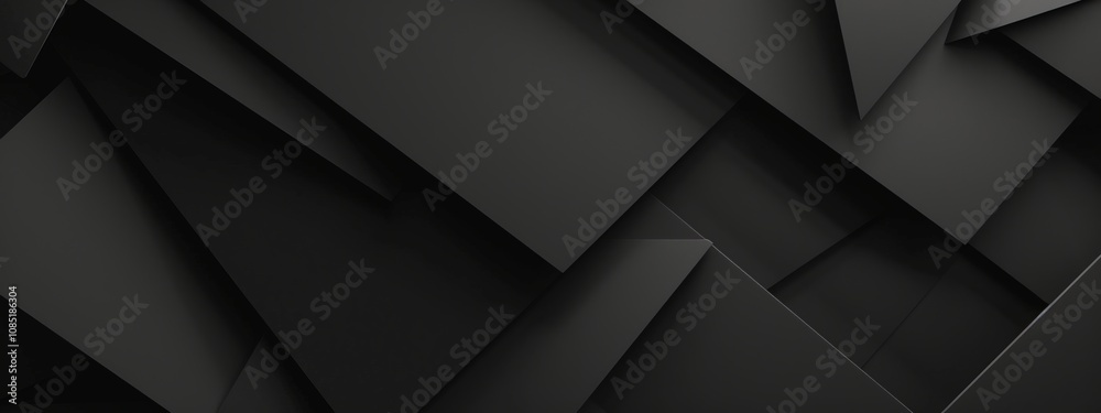 Obraz premium Abstract black background with subtle gradients for design, featuring white space in the center for text. Ideal for minimalist banners and geometric wallpapers.