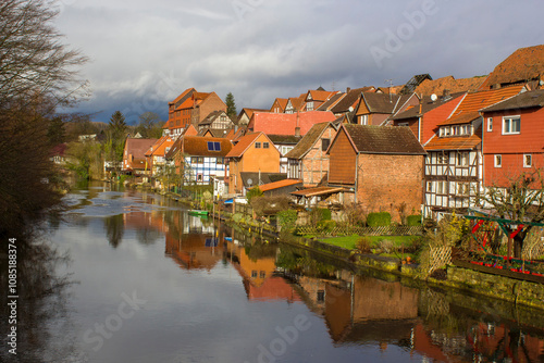 The Town of Bad Sooden Allendorf in the Werra Valley in Germany, Hessen