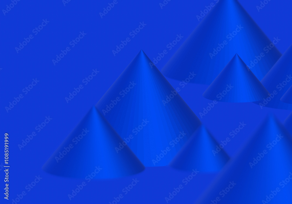 Abstract 3d render pyramid, blue geometric background design with spiral Abstract 3d render pyramid, blue geometric background design with spiral