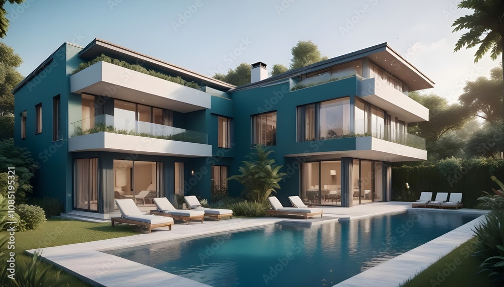 House 3d rendering design House 3d rendering design