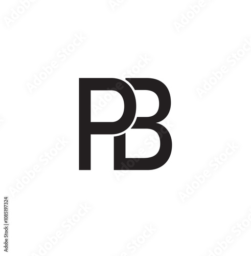 PB Letter Initial Logo Design Template Vector Illustration