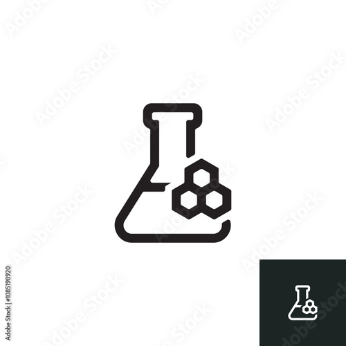 Synthetic icon isolated on white background. Vector illustrations are made with vector-based software, not AI generated results.