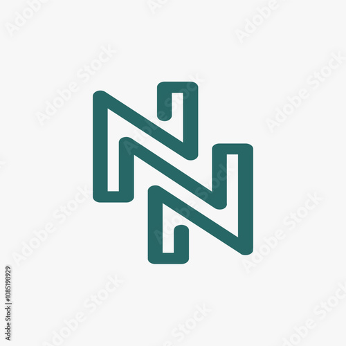 initial letter NN minimalism modern concept logo design.jpg.eps