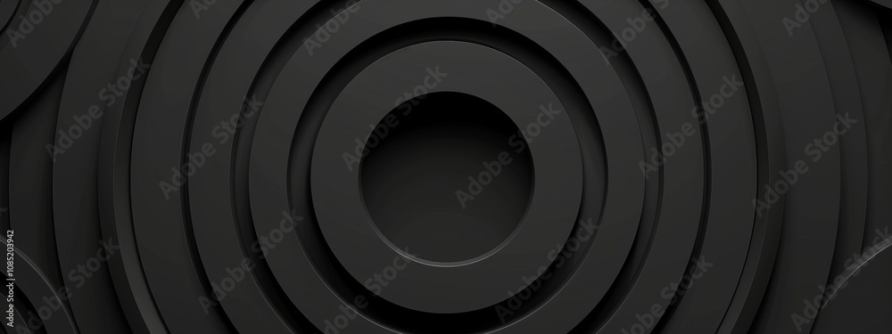 Concentric Circles and Rectangles on Black Background with White Center Space for Text. Simple and Modern Design Ideal for Banners, Templates, and Minimalist Wallpapers. Concentric Circles and Rectangles on Black Background with White Center Space for Text. Simple and Modern Design Ideal for Banners, Templates, and Minimalist Wallpapers.