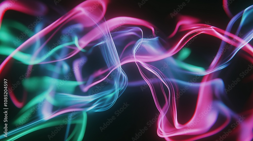Abstract Smoke Swirls in Vibrant Colors Abstract Smoke Swirls in Vibrant Colors