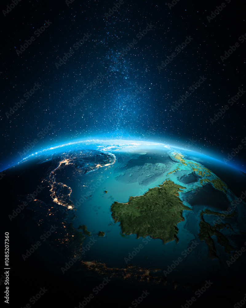 Fototapeta premium South-East Asia city lights