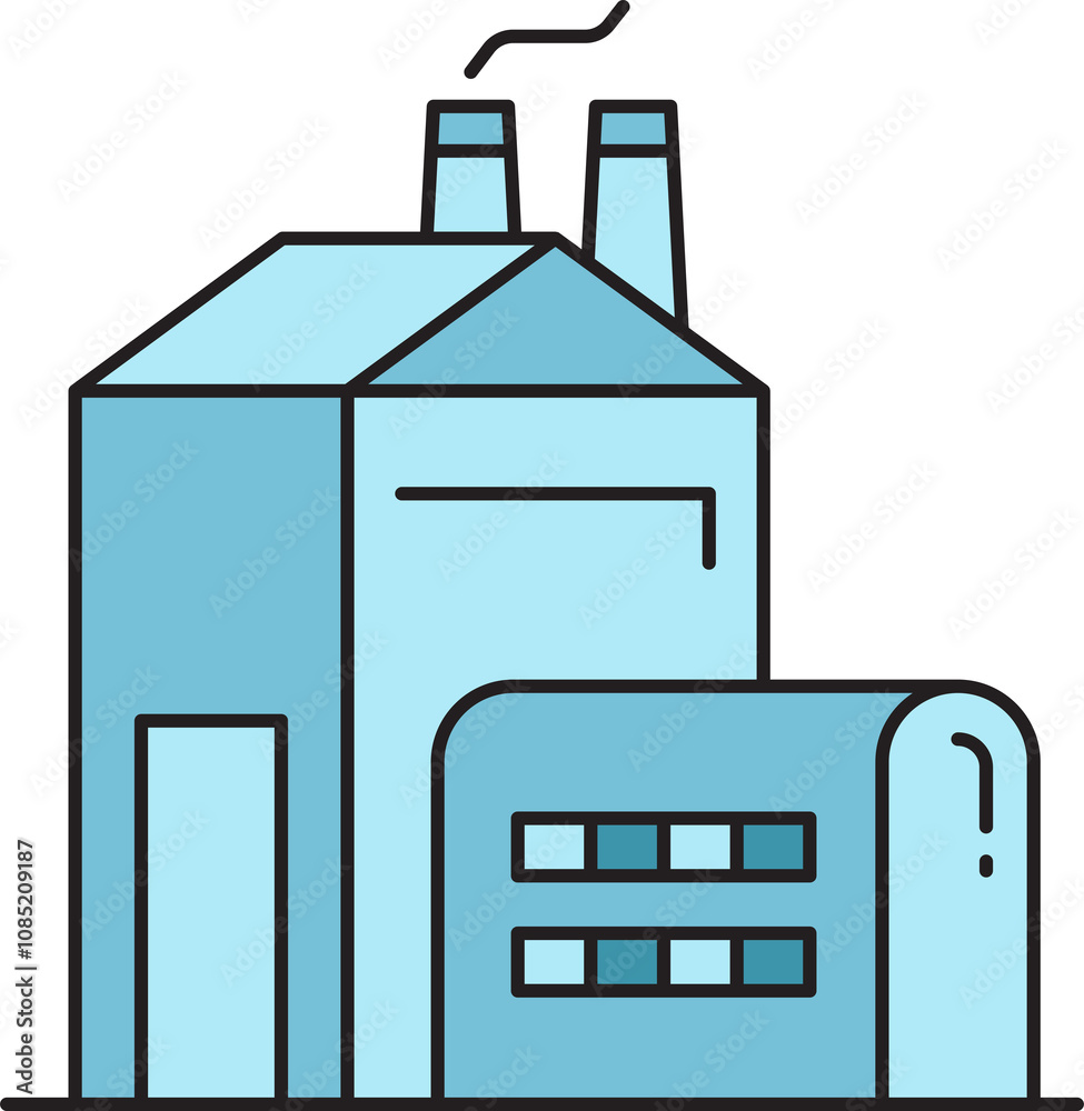 Factory Building Icon Illustration
Factory Building Icon Illustration