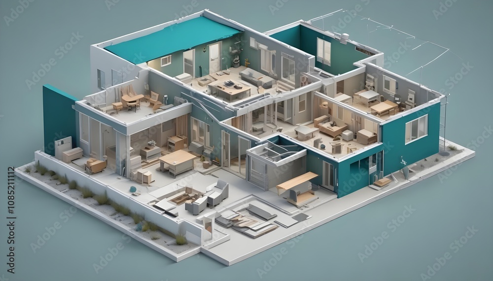 House 3d rendering design House 3d rendering design