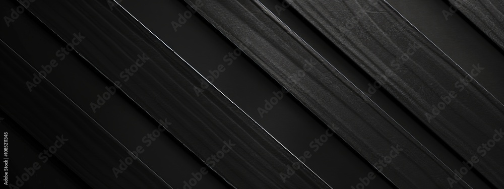 Obraz premium Minimalist diagonal lines wallpaper on a black background. Banner template with white space for text, ideal for modern and professional design purposes.