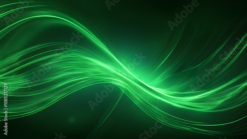 A green wave with a green background