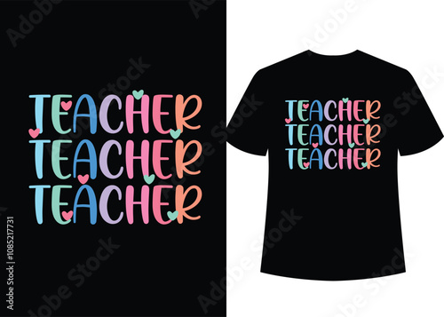 Awesome unick Teacher t-shirt design,100% original eps vector file .
