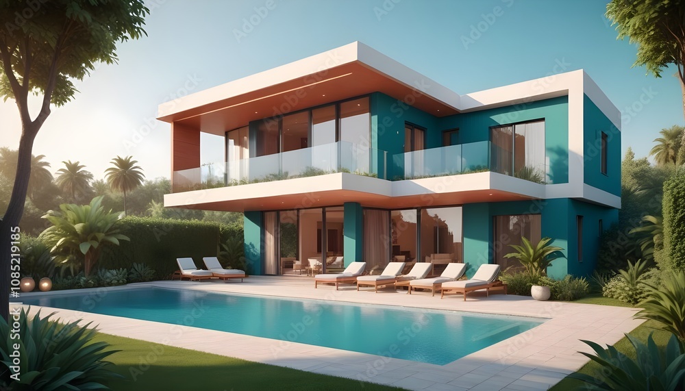 House 3d rendering design House 3d rendering design