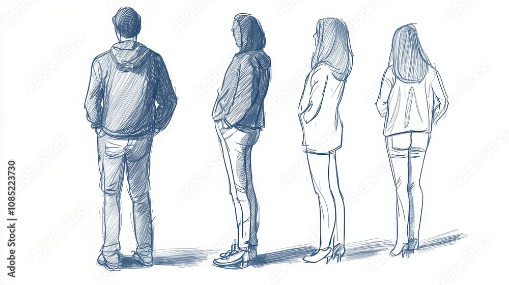 Standing Poses for Drawing and Sketching Practice