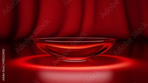 Abstract glass cup e-commerce promotion simple scene