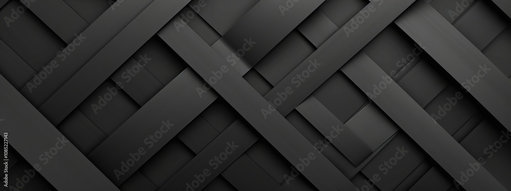 Minimalist abstract wallpaper featuring intersecting lines on a black background. Banner template with white space for text, perfect for modern and professional design uses. Minimalist abstract wallpaper featuring intersecting lines on a black background. Banner template with white space for text, perfect for modern and professional design uses.