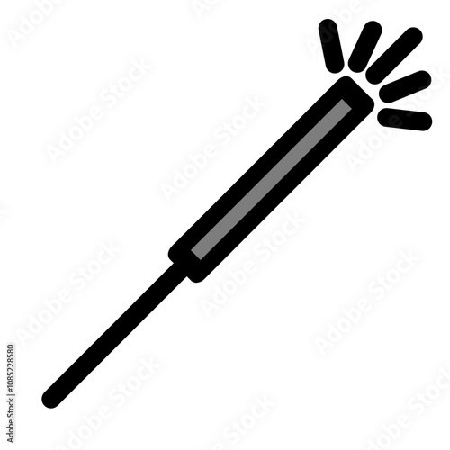 New year icon symbol- firelight icon