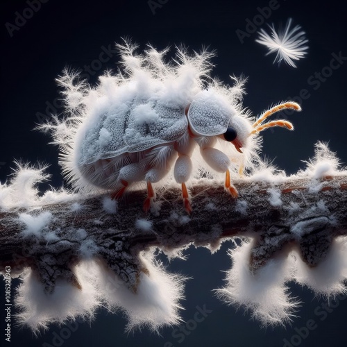 Mealybug's White Fluff Covered in a white cotton like wax the me photo