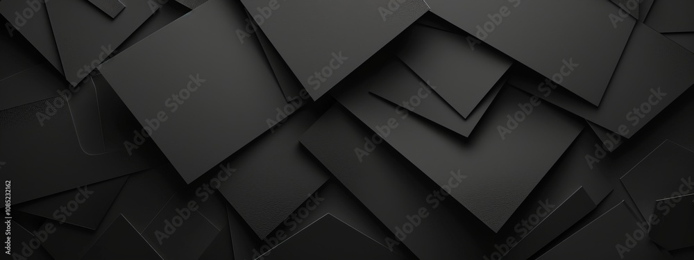 Photo of Black Background with Irregular Geometric Shapes for Design, Featuring White Space in the Center for Text. Ideal for Banner Templates and Digital Projects. Minimalist Wallpaper. Photo of Black Background with Irregular Geometric Shapes for Design, Featuring White Space in the Center for Text. Ideal for Banner Templates and Digital Projects. Minimalist Wallpaper.