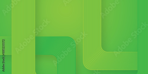 Abstract green background. spacious green backdrop curves smoothly under studio lighting, perfect for photography and videography shoots. Dynamic shapes composition. brochure and vector illustration. 