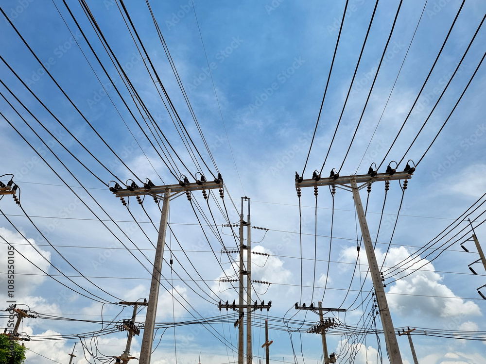 115kV transmission line and 22kV distribution system network 115kV transmission line and 22kV distribution system network
