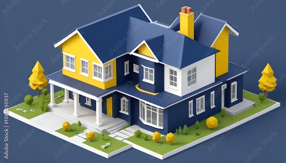 House 3d rendering design House 3d rendering design