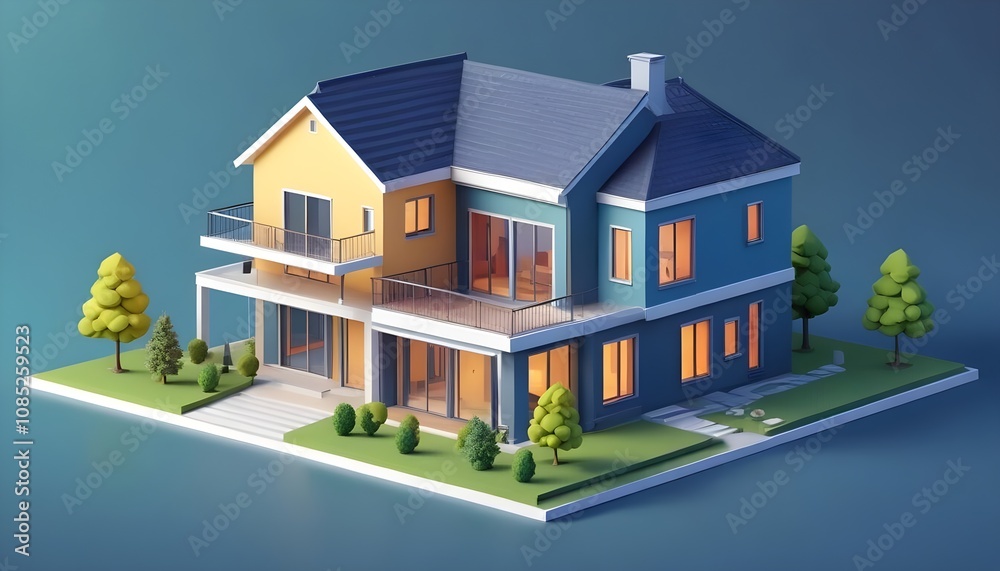 House 3d rendering design House 3d rendering design