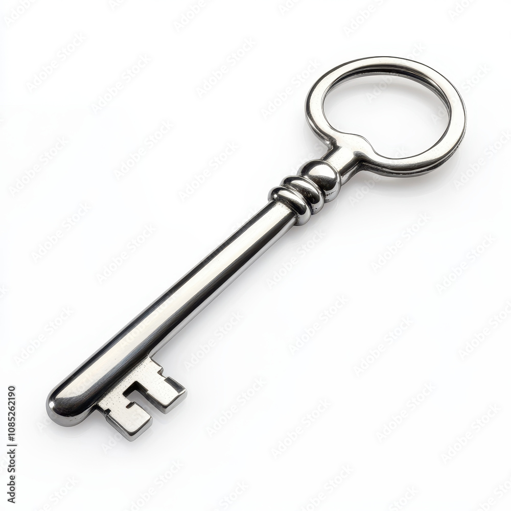 shiny silver key with detailed grooves, showcasing high quality craftsmanship and sleek design. This key symbolizes access and security, perfect for various uses shiny silver key with detailed grooves, showcasing high quality craftsmanship and sleek design. This key symbolizes access and security, perfect for various uses