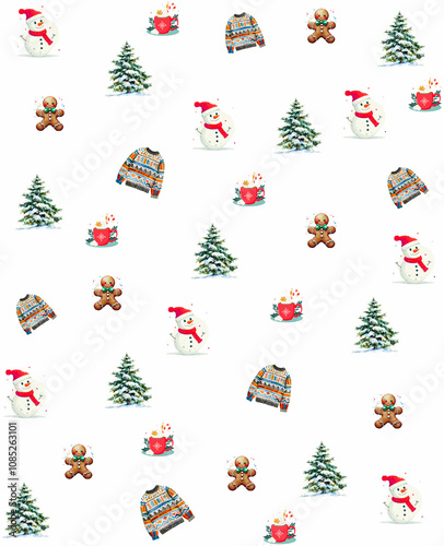 christmas seamless pattern