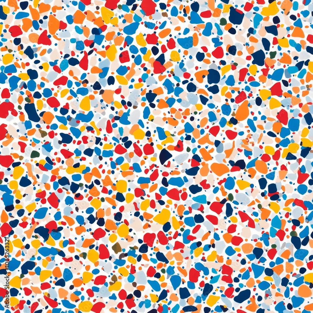 Obraz premium Colorful Terrazzo Texture with Chips and Whimsical Patterns