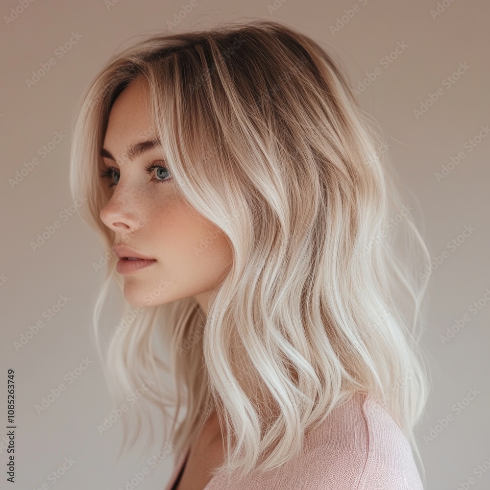 Naklejka premium Soft Pink and White Gradient Background