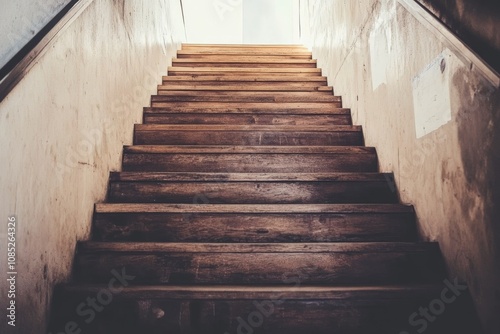 Vintage wooden stairs