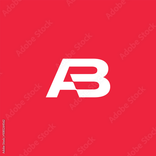 Letter AB Modern Logo Template