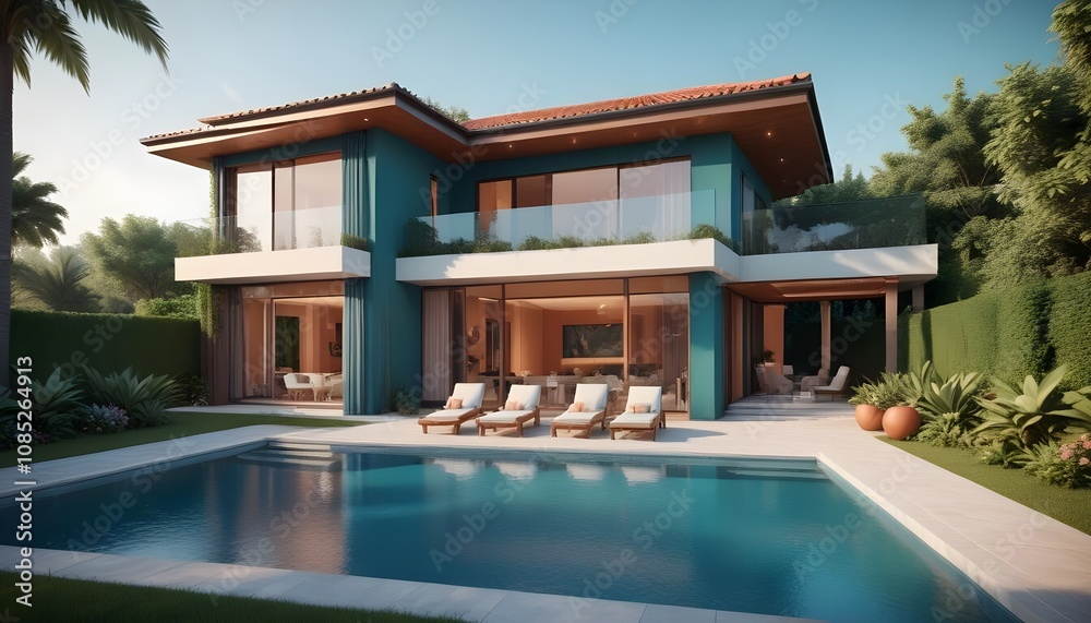 House 3d rendering design House 3d rendering design