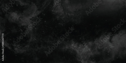 Dark and abstract astral background filled with interstellar clouds illuminated subtly in an expansive cosmic environment
