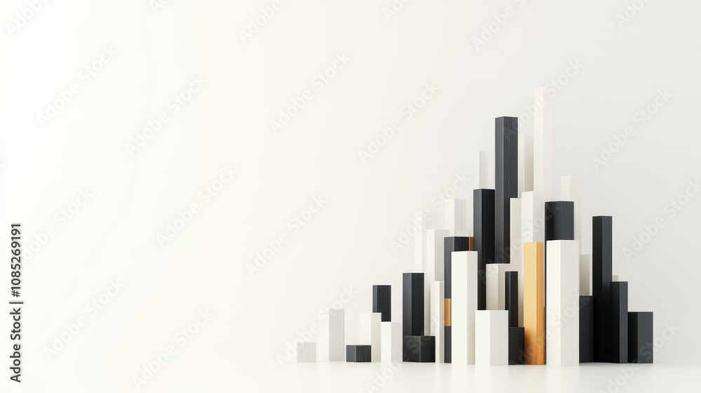 Minimalist Black and White Column Abstract City Minimalist Black and White Column Abstract City